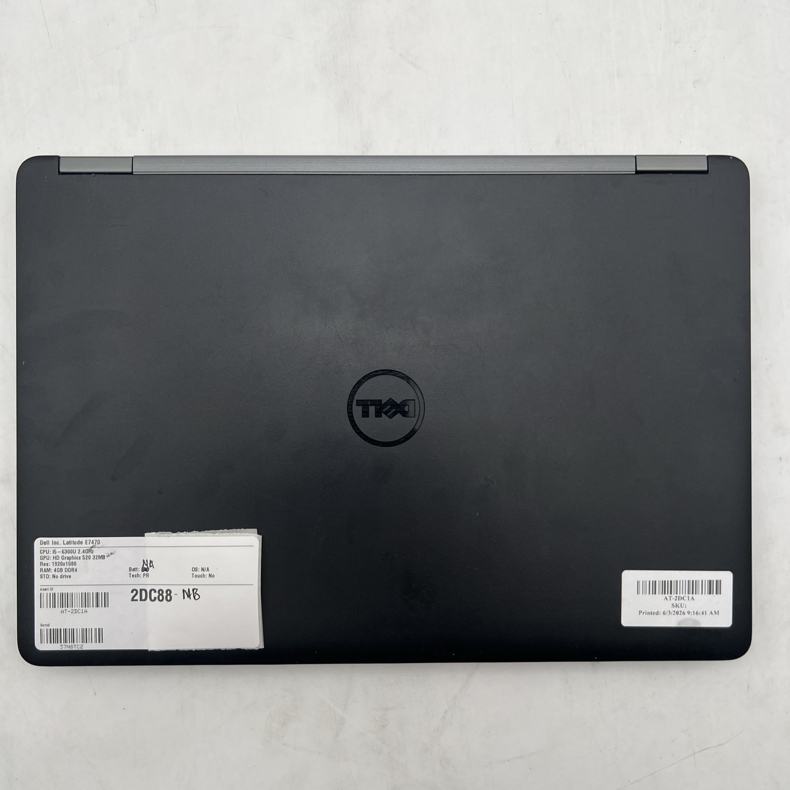 Dell Latitude E7470 I5 6300U 2.4GHz 4GB RAM No Drive No OS No Battery