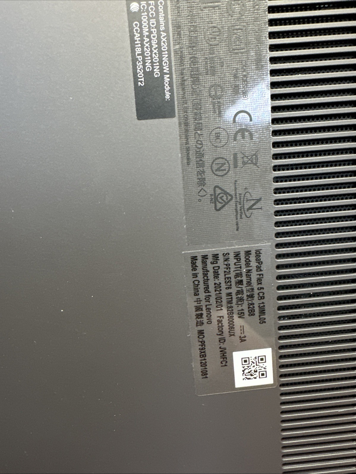 Lenovo Ideapad 1i 14 in (128 GB, eMMC, Intel Pentium, 3.1 GHz, 4 GB). PARTS ONLY