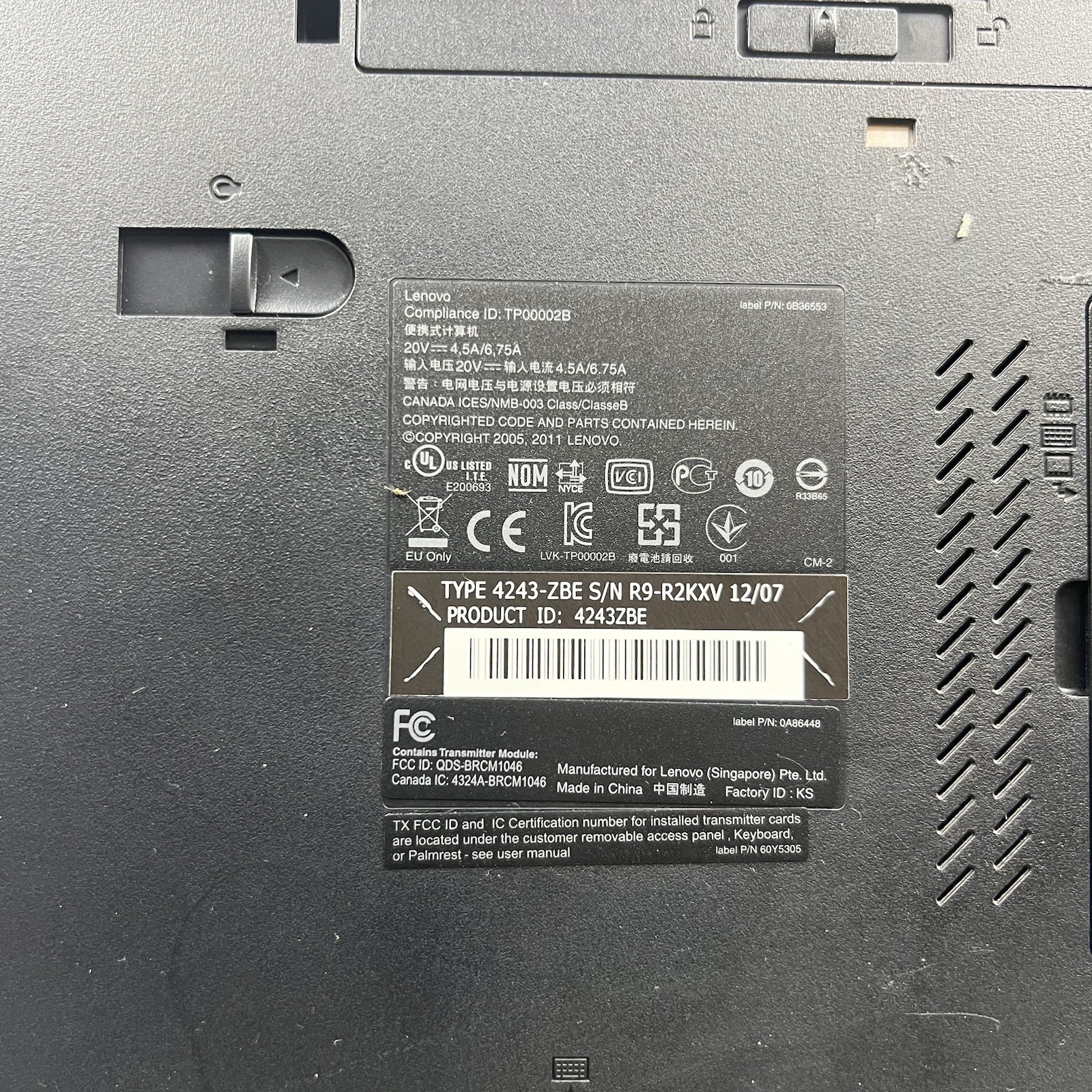 Lenovo ThinkPad T520 Intel i7-2640M 8GB 320GB HDD Win 10 w/ Charger|ELP72, READ