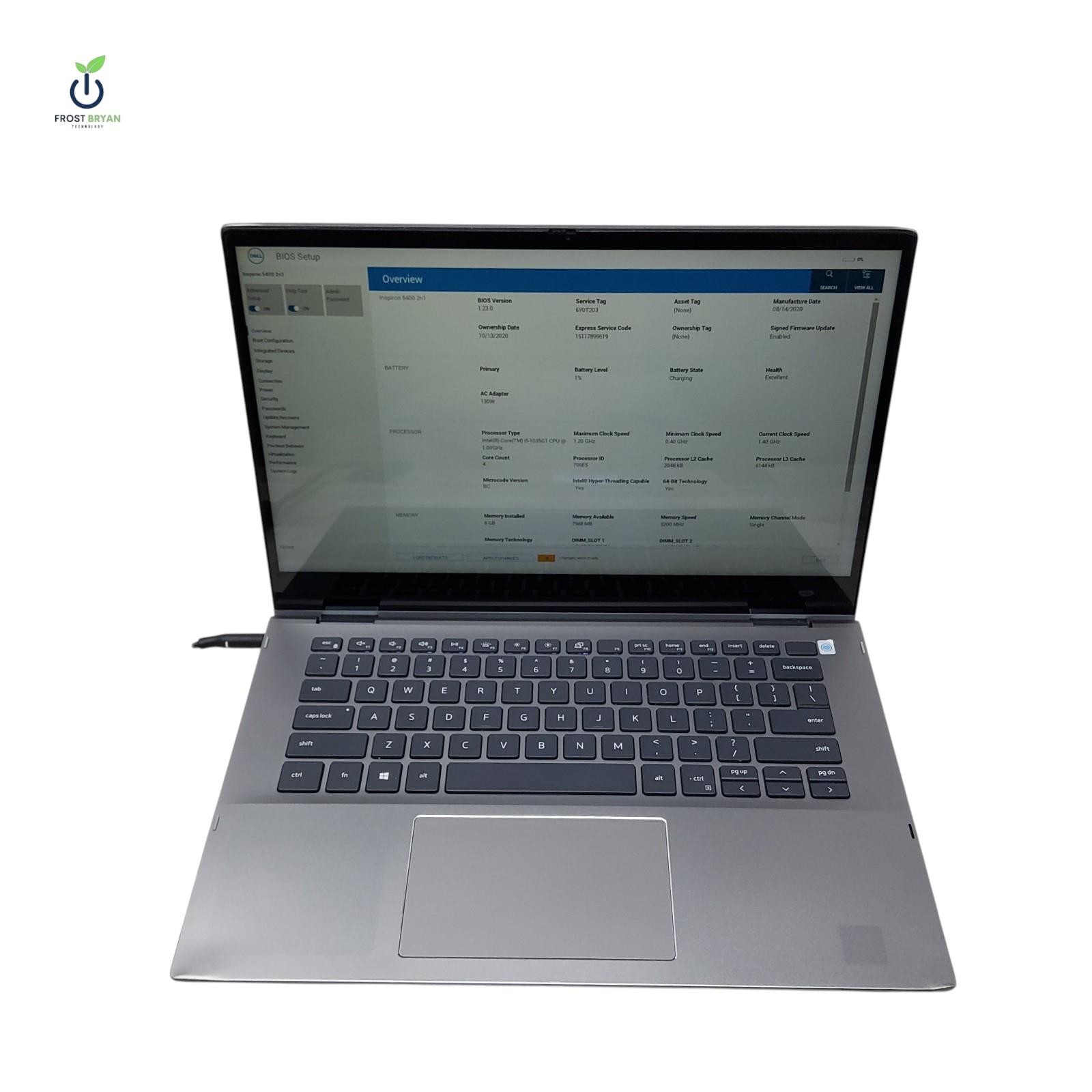 DELL Inspiron 5400 2n1 Laptop i5-1035G1@1.00GHz 8 GB 256 GB No OS Grade C [READ]