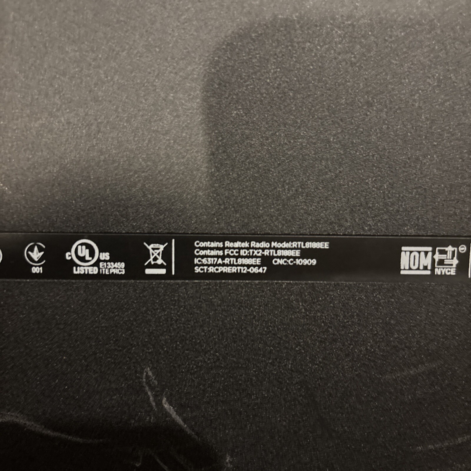 HP Notebook 15.6″ RTL8188EE Intel Core i3- Black UNTESTED SOLD AS IS