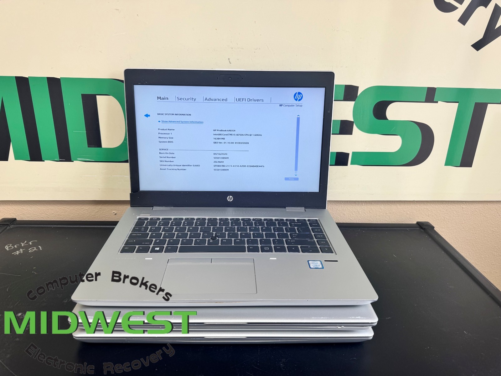 (Lot of 3) HP ProBook 640 G4 i5-8250U 1.6GHz 16GB RAM (NO OS/HDD/SSD)