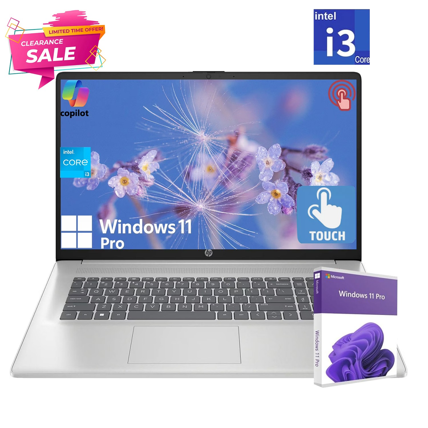 📍 2025 HP 15.6″Touch Laptop,13th i3-1315U(Upto 4.5GHz), 32GB 1TB SSD+Win11pro