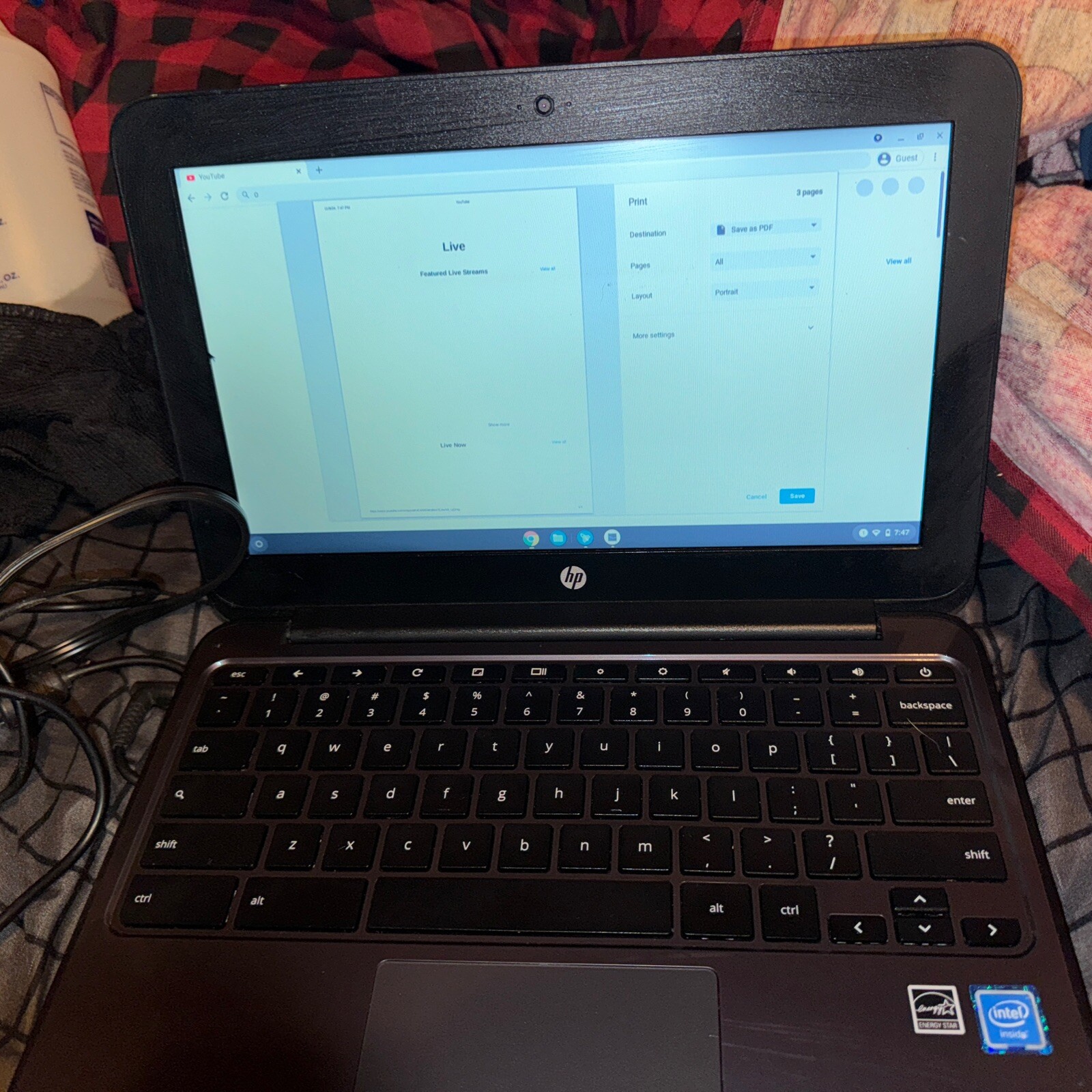 HP Chrome 11 G4 TPN-Q151 Good Working Condition Comes With Charger 11” X 8”