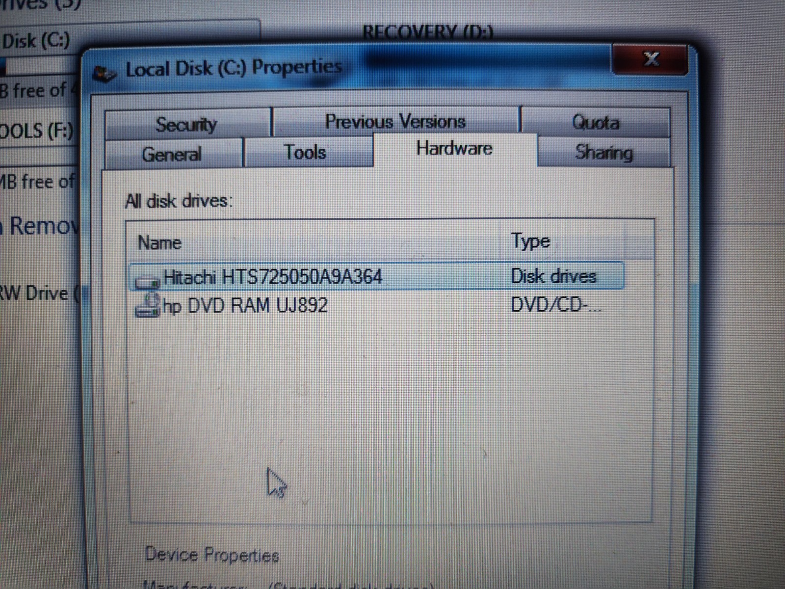 HP PAVILION DM4 4GB RAM 500GB HDD I5-m450@2.40ghz 4gb Ram WIN 7, NO BATTERY Read