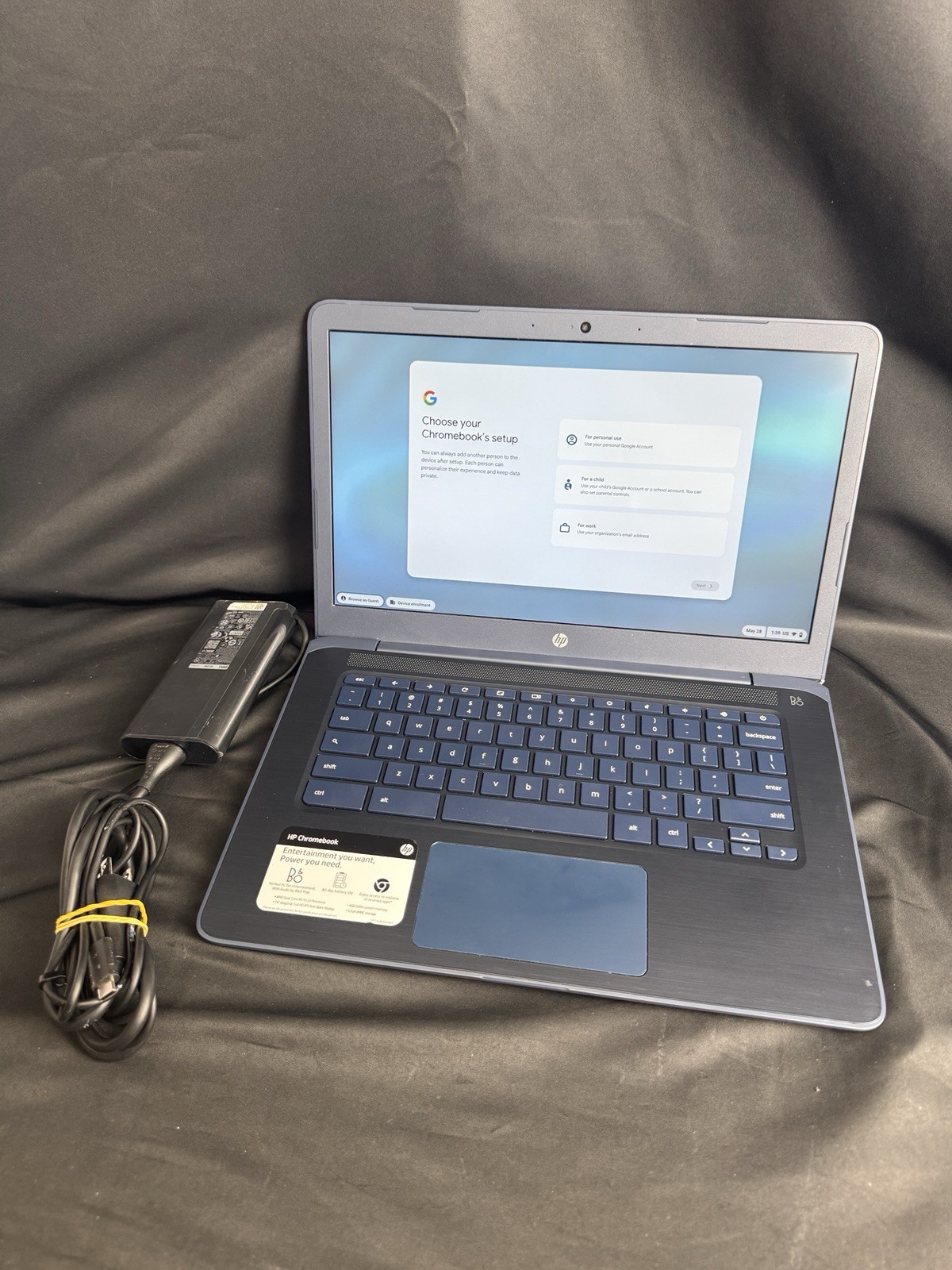 HP Chromebook 14-db0043wm AMD A4-9120C 1.6GHz 4GB RAM 32GB eMMC 14″
