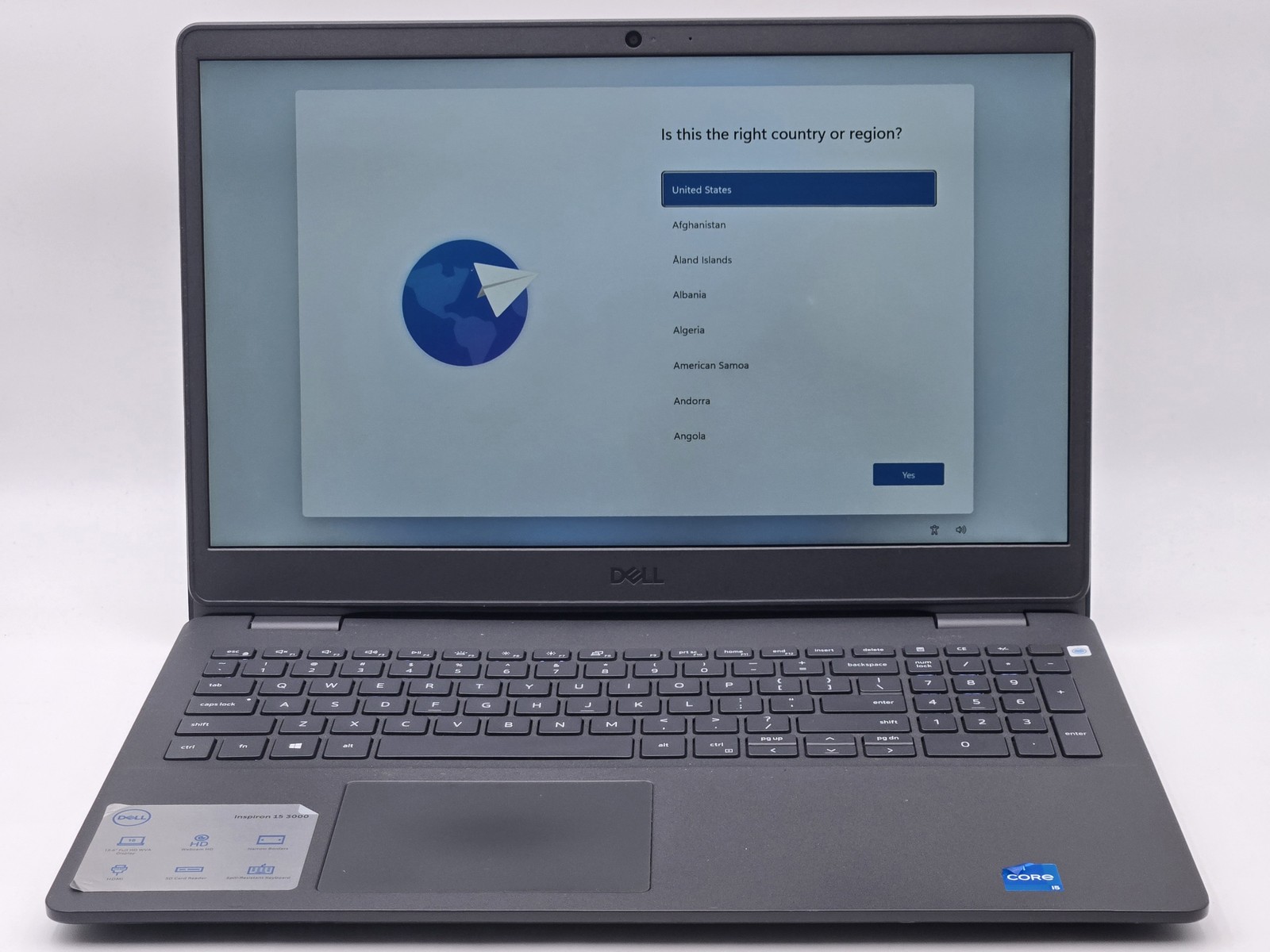 Dell Inspiron 3501 15″ FHD I5-1135G7 256GB SSD 16GB W11 Webcam Backlit FP Reader
