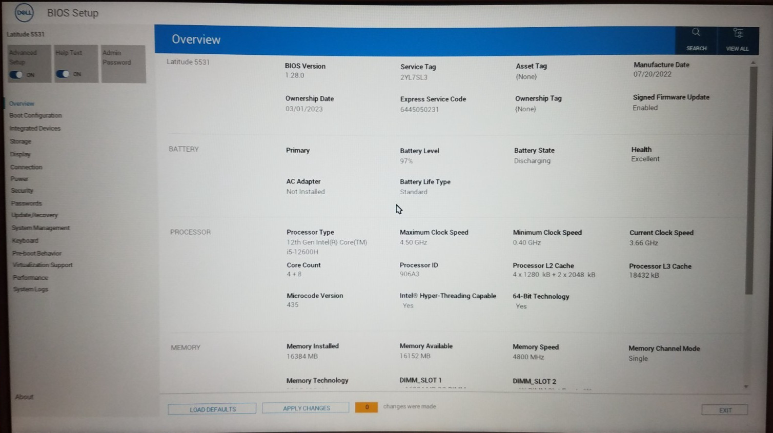 Dell Latitude 5531, 15.6″, i5-12600H CPU, 16GB RAM, 512GB NVMe, MX550, Lot of 3
