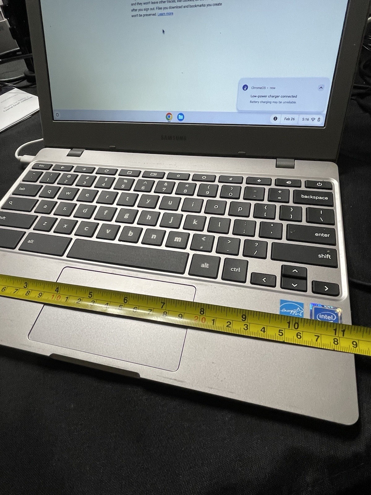 Samsung Chromebook 3 11.6” Intel Celeron Laptop Chrome OS No Charger – Tested