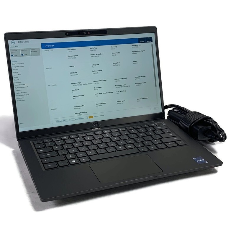 Dell Latitude 7330 13.3″ Laptop i7-1265U 3.6GHz – 16GB – 512GB NVMe SSD – Win 11