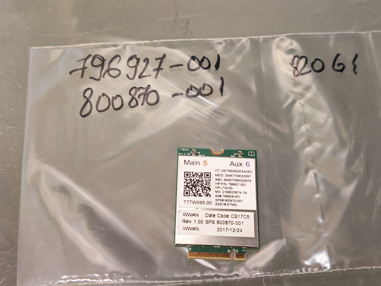 HP 430 450 640 650 740 745 820 840 G3 G4 WEBCAM CAMERA 796997-2L5 #