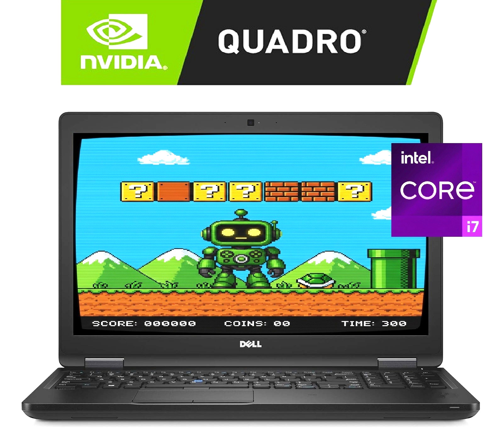 15.6 FHD Dell Gaming Laptop: I7-7700HQ! 16GB RAM – 512GB SSD! Windows 10! Nvidia