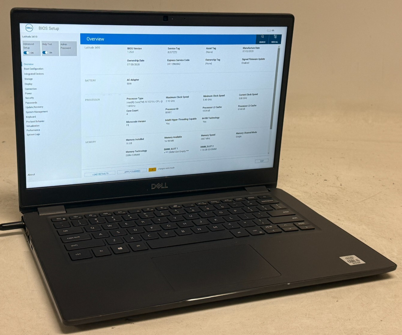 Dell Latitude 3410 14″ (i5-10210u 1.60GHz – 16GB RAM – 256GB SSD – Win11Home)