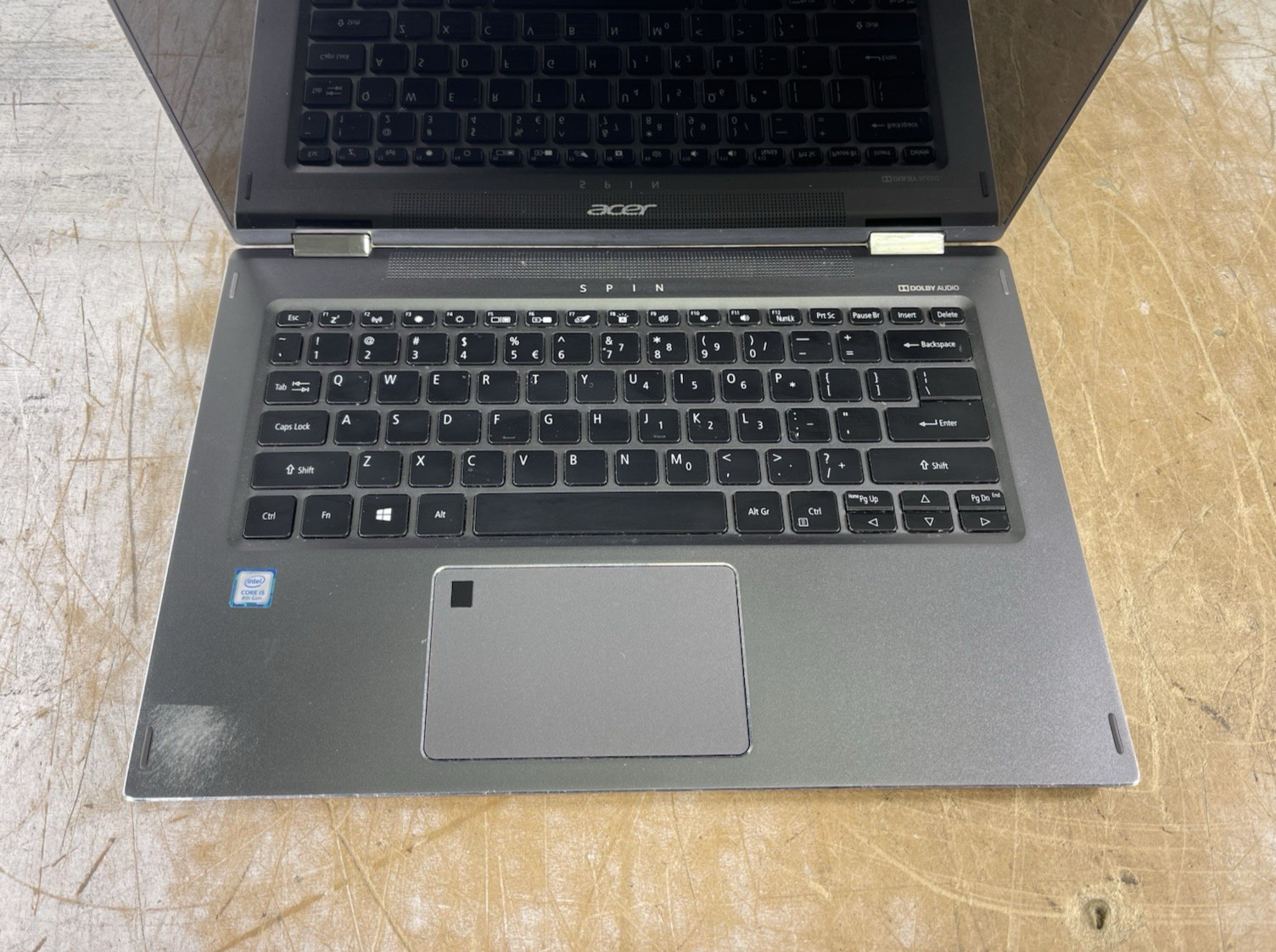 ACER SPIN 5 SP513-52N i5-8250U @ 1.60GHz, 8GB RAM, NO HDD/OS