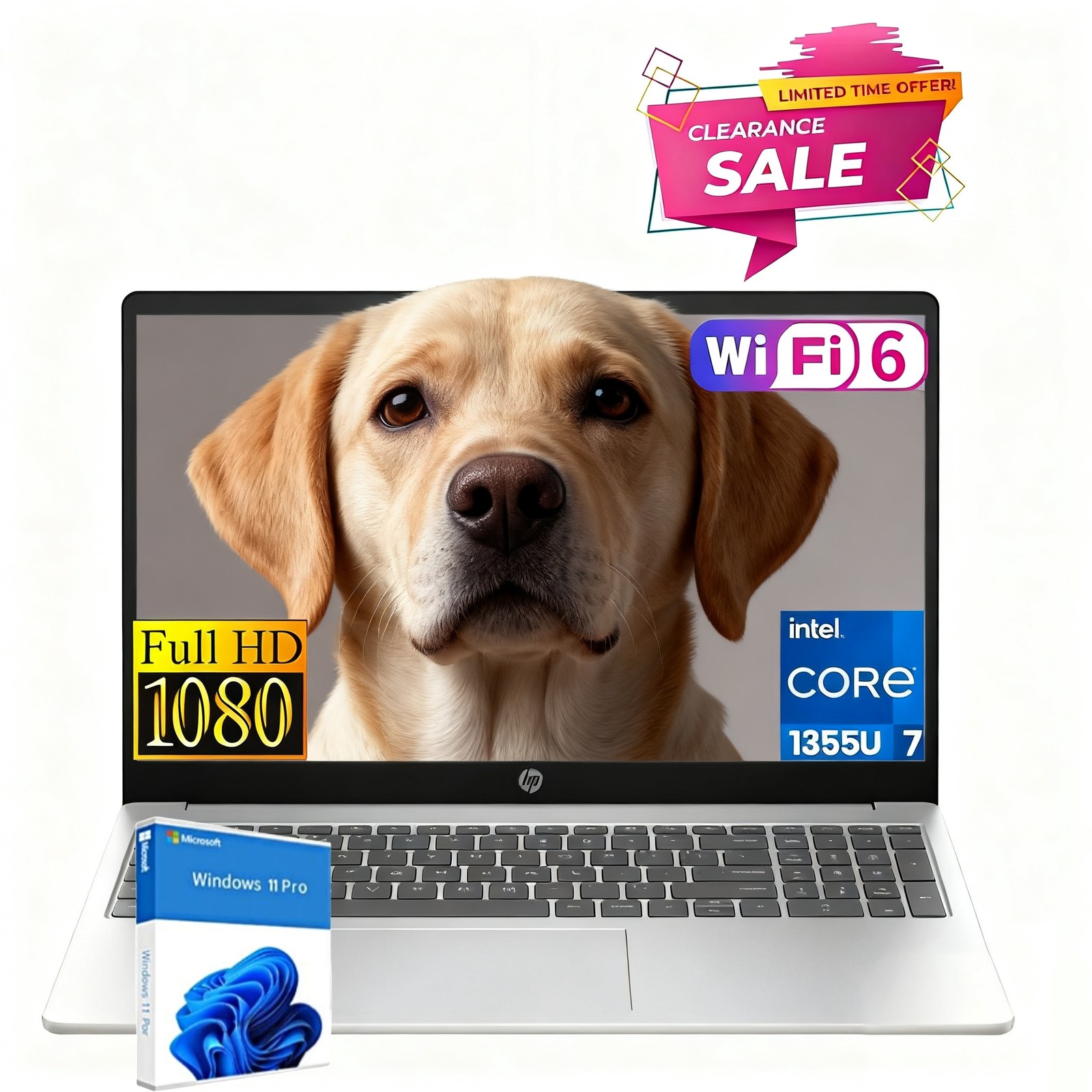 HP 250 G10 Laptop – 15.6″ Full HD Core i7 1355U – UPTO 32GB RAM, 1TB SSD Win Pro
