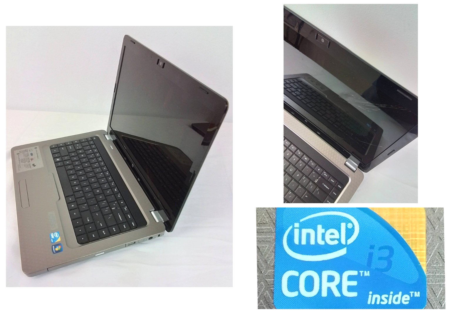 HP G62 Laptop Intel i3 Windows 7 Home Premium No Battery #W3815