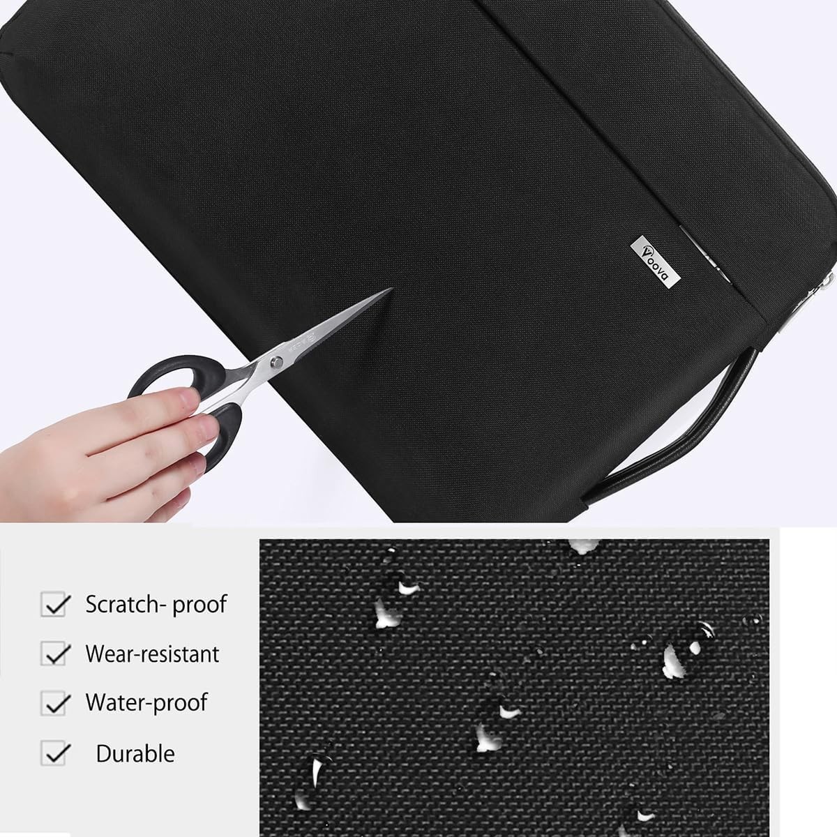 Slim Waterproof Laptop Sleeve 13-13.6 Inch with Handle for MacBook Air 2020-2024