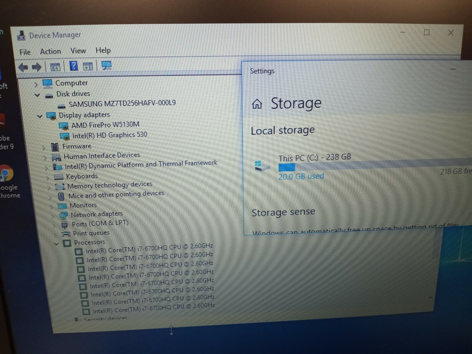 Dell Precision 3510 Laptop 15.6″ Intel Core i7-6700HQ 2.6GHz 8GB 256GB SSD Win10