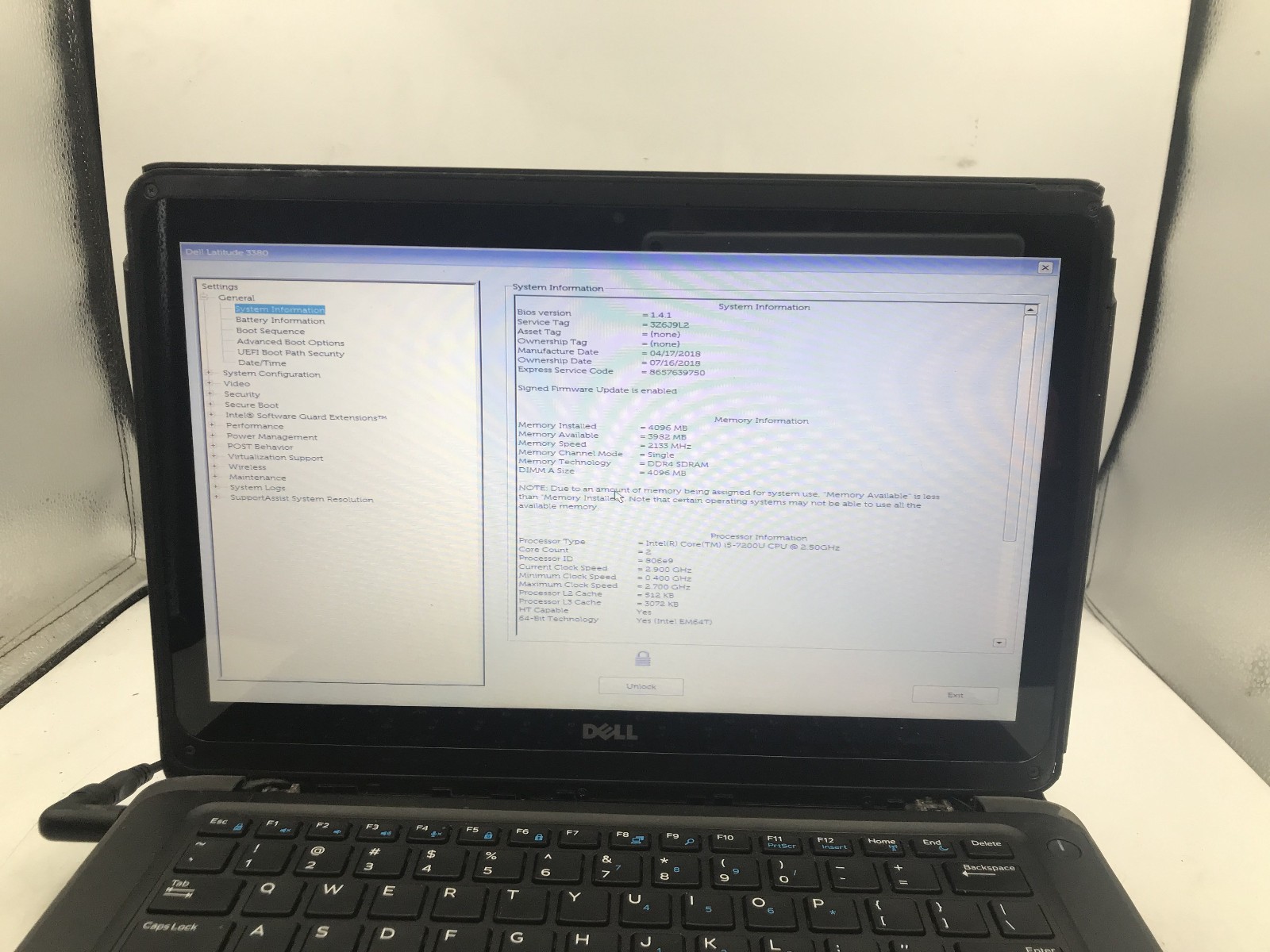 DELL LATITUDE 3380 – LOT OF 2 – BIOS LOCKED – INTEL I5 7TH GEN – NO RAM -READ-BB