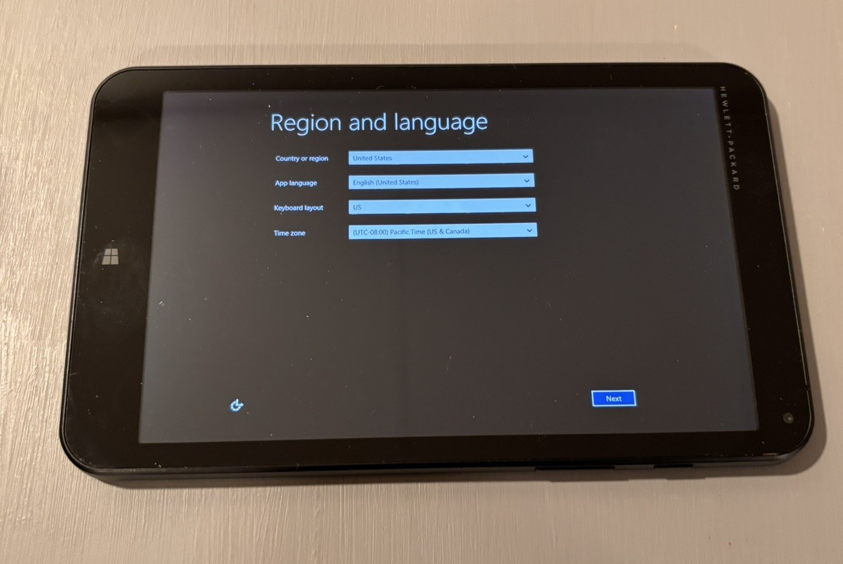 HP Stream 8 Windows Tablet 5909 32GB Of Storage Black Bluetooth