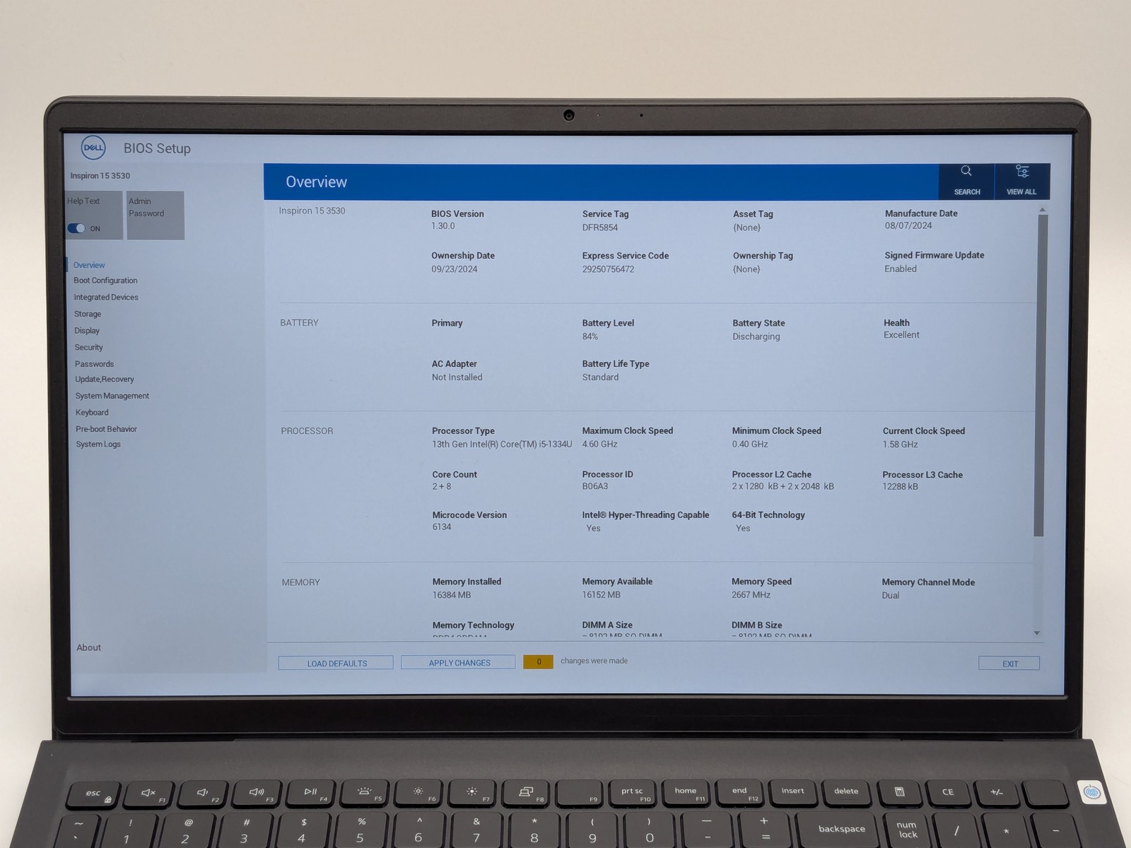 DELL Inspiron 15 3530 15″ FHD I5-1334U 512GB 16GB W11P Backlit FP Reader 120Hz