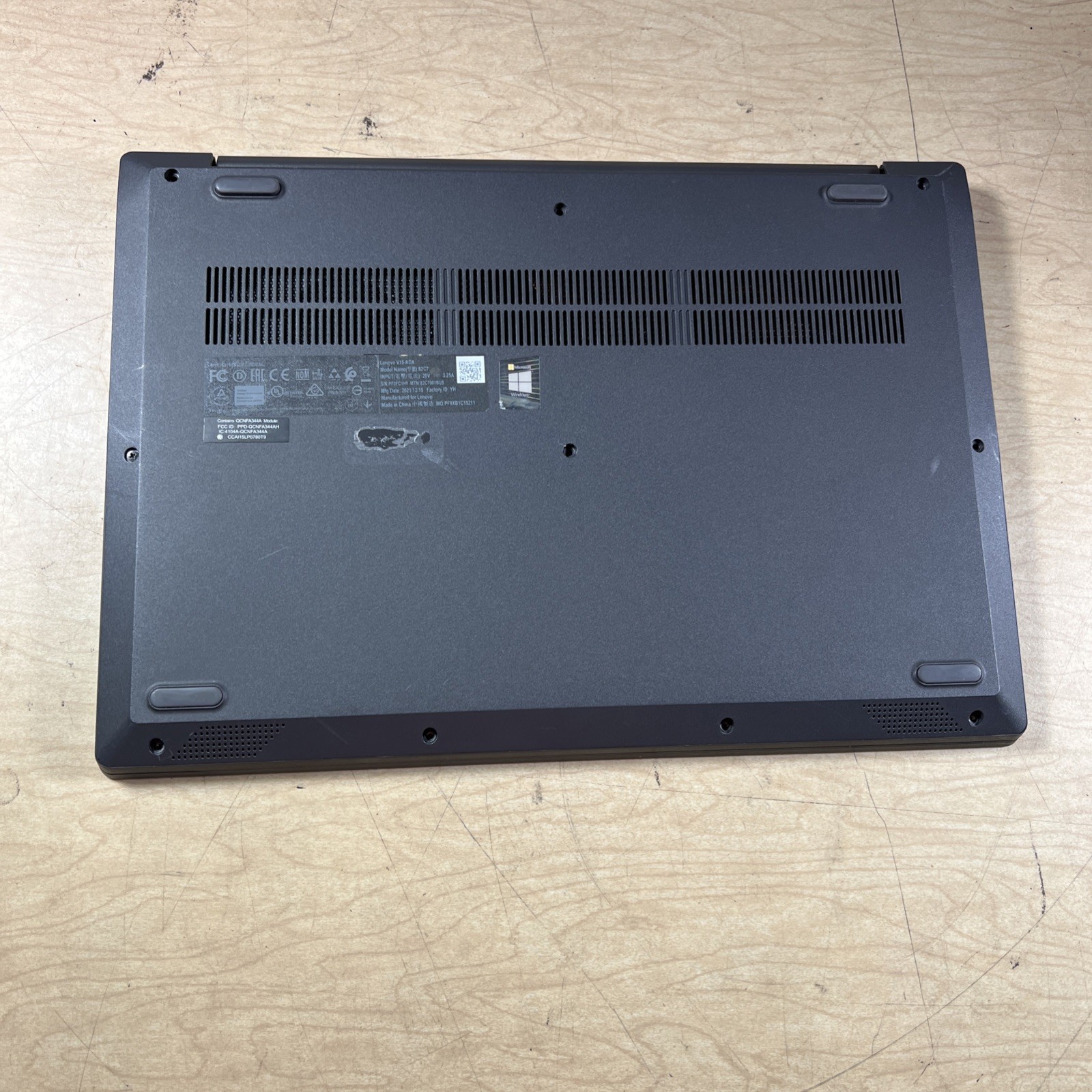 LENOVO V15-ADA AMD ATHLON GOLD 3150U 8GB RAM **NO HD/ NO CADDIE/ NO OS