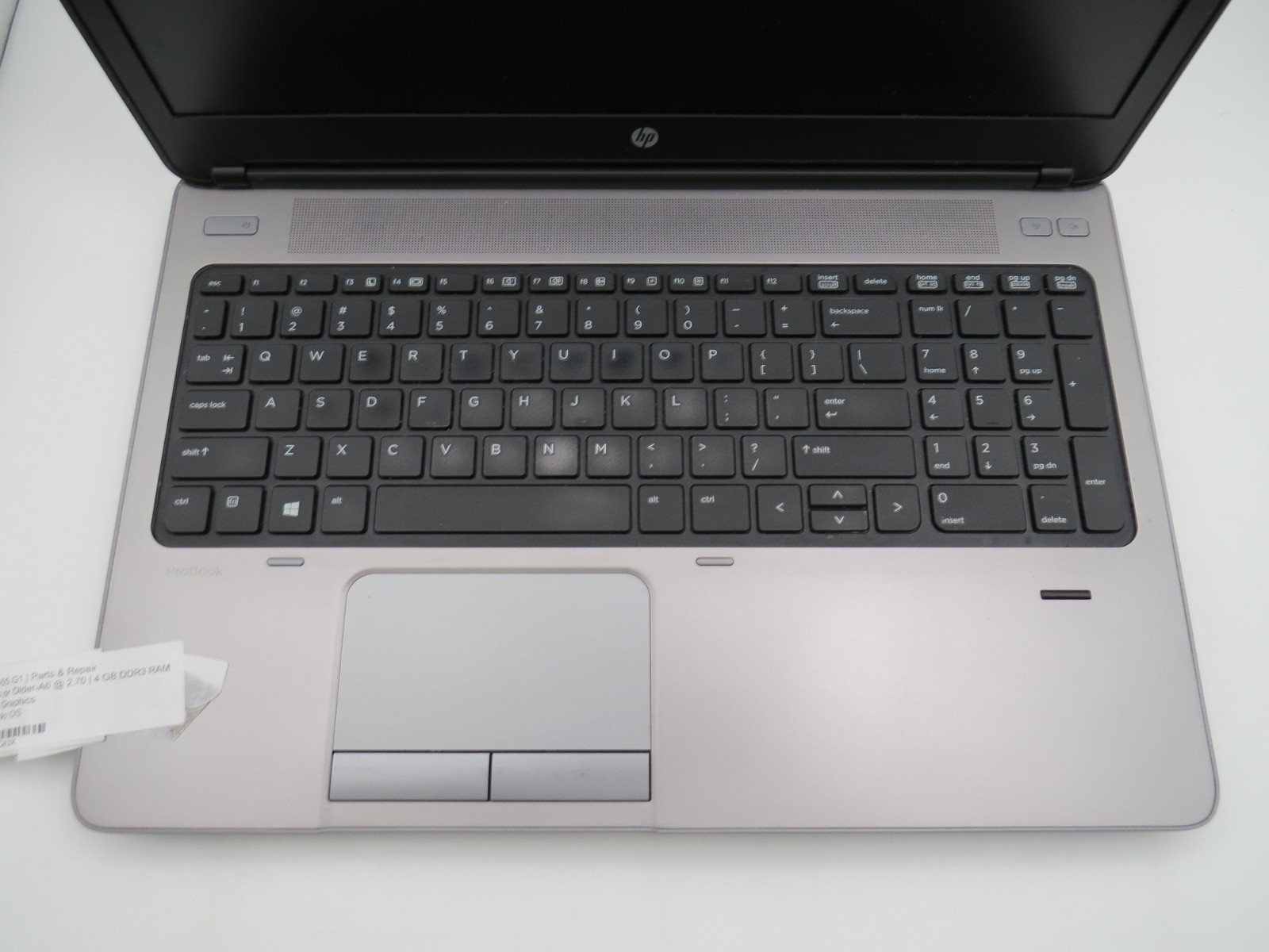 HP Probook 655 G1 | AMD A6 @ 2.7GHz | 4GB DDR3 | AMD Radeon | 15.6″ display | No