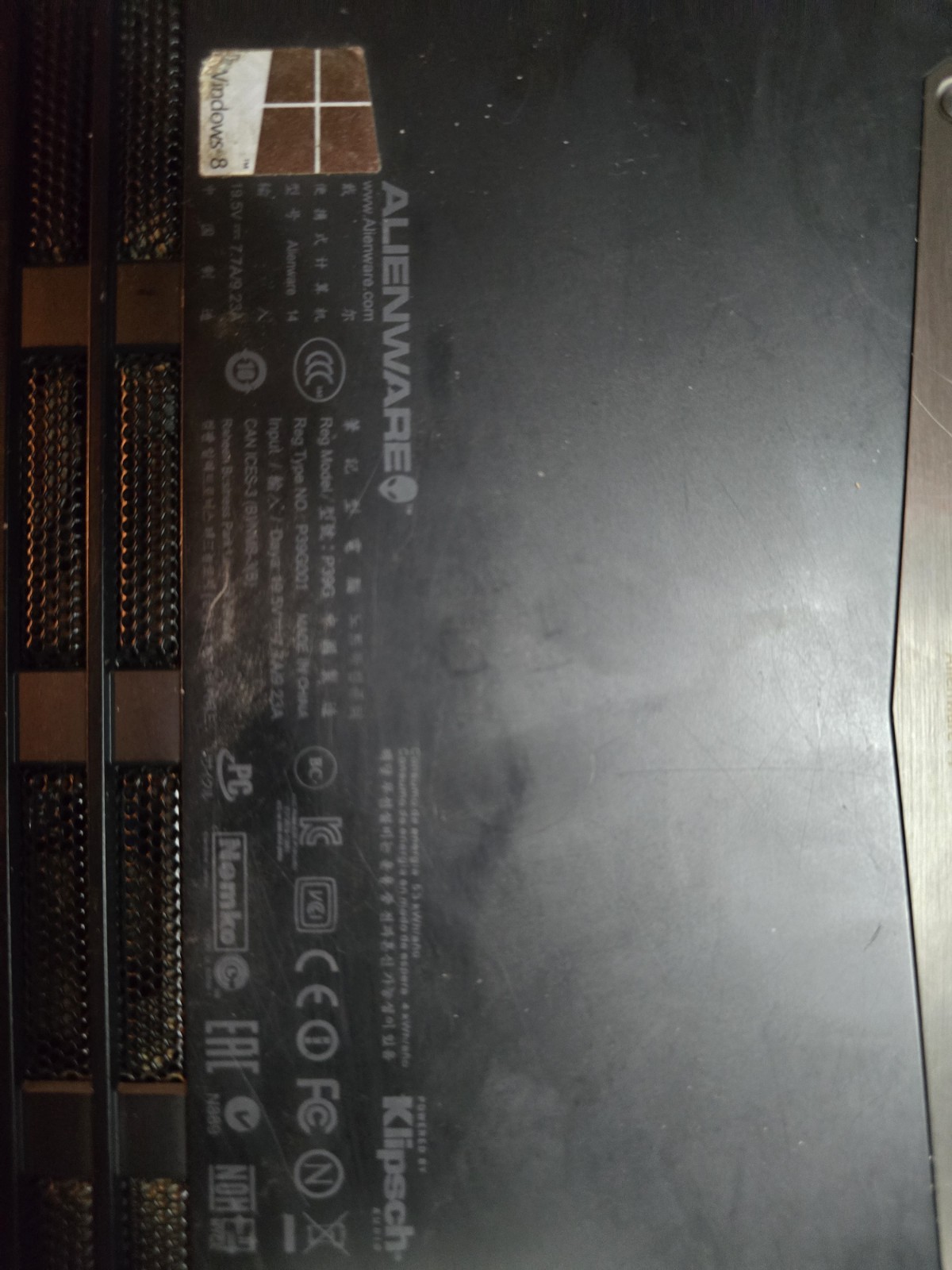 Alienware 14 2.4GHz I7-4700MQ Processor Intel GeForce GT 750M 750gb HD