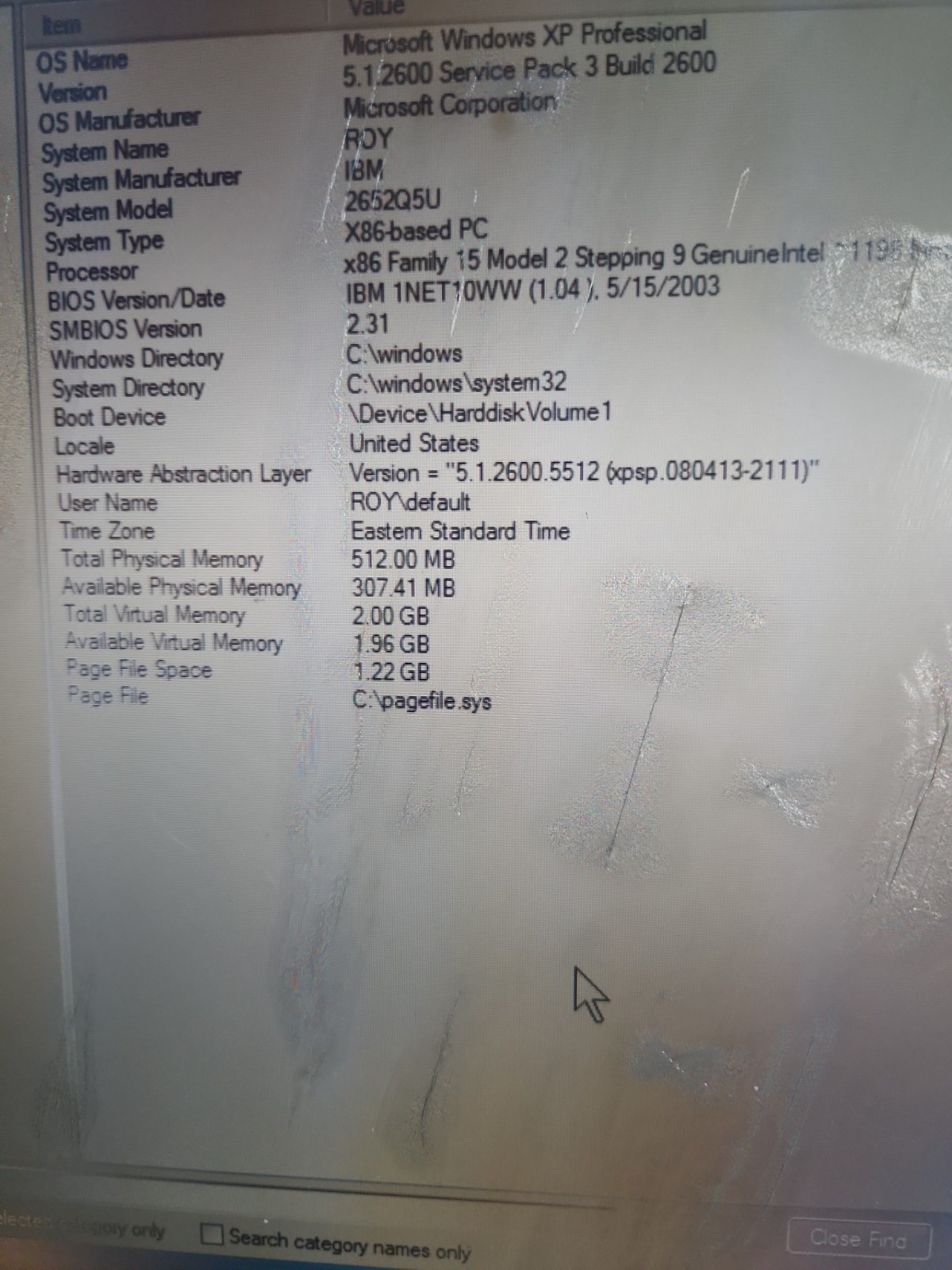 FUNCTIONING IBM ThinkPad A31 2.0ghz Pentium 4M 35 GB HDD DVD CD RAM Laptop XP