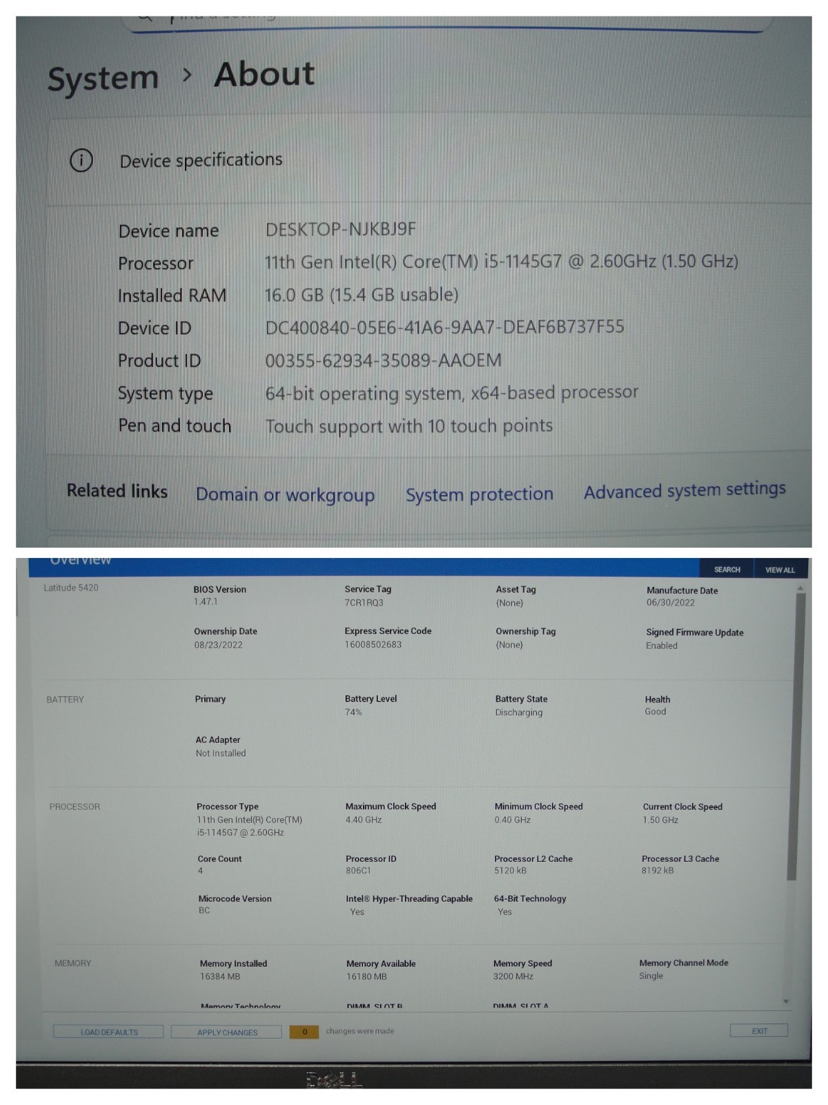 Dell Latitude 5420 14″ FHD Core i5-1145G7 2.6GHz 16GB 512G SSD Win11Pro +Charger