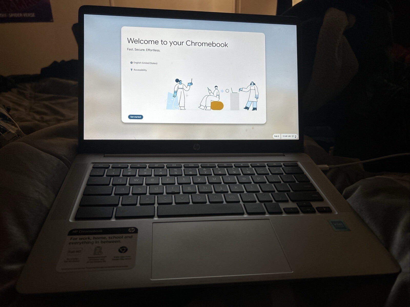 HP 14a-na0031wm 14 inch (64GB, Intel Pentium, 2.70GHz, 4GB) Chromebook -…