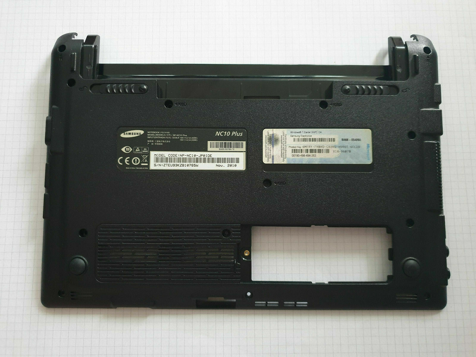Samsung NC 10 Plus Bottom Case