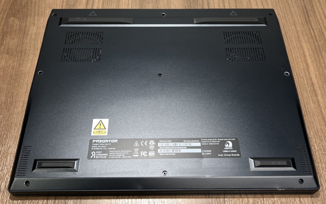 Acer Predator Helios Neo 14 QHD+ Ultra 7 155H 16GB RAM 512GB SSD RTX 4070(8GB)