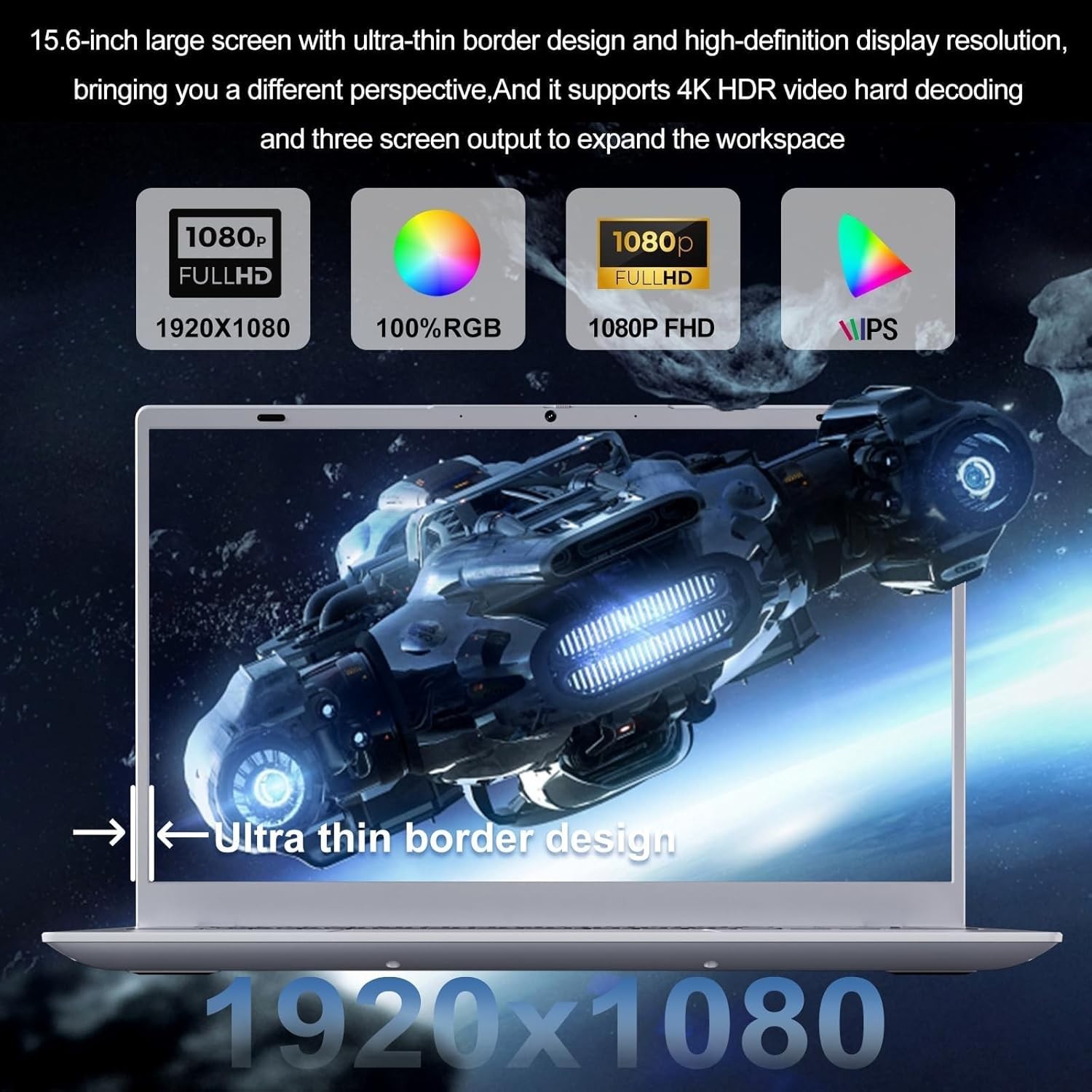 2026 Silver Laptop, Pentium Gold 6500Y ProcessorUp to 3.4GHz,8GB RAM 256GB SS…