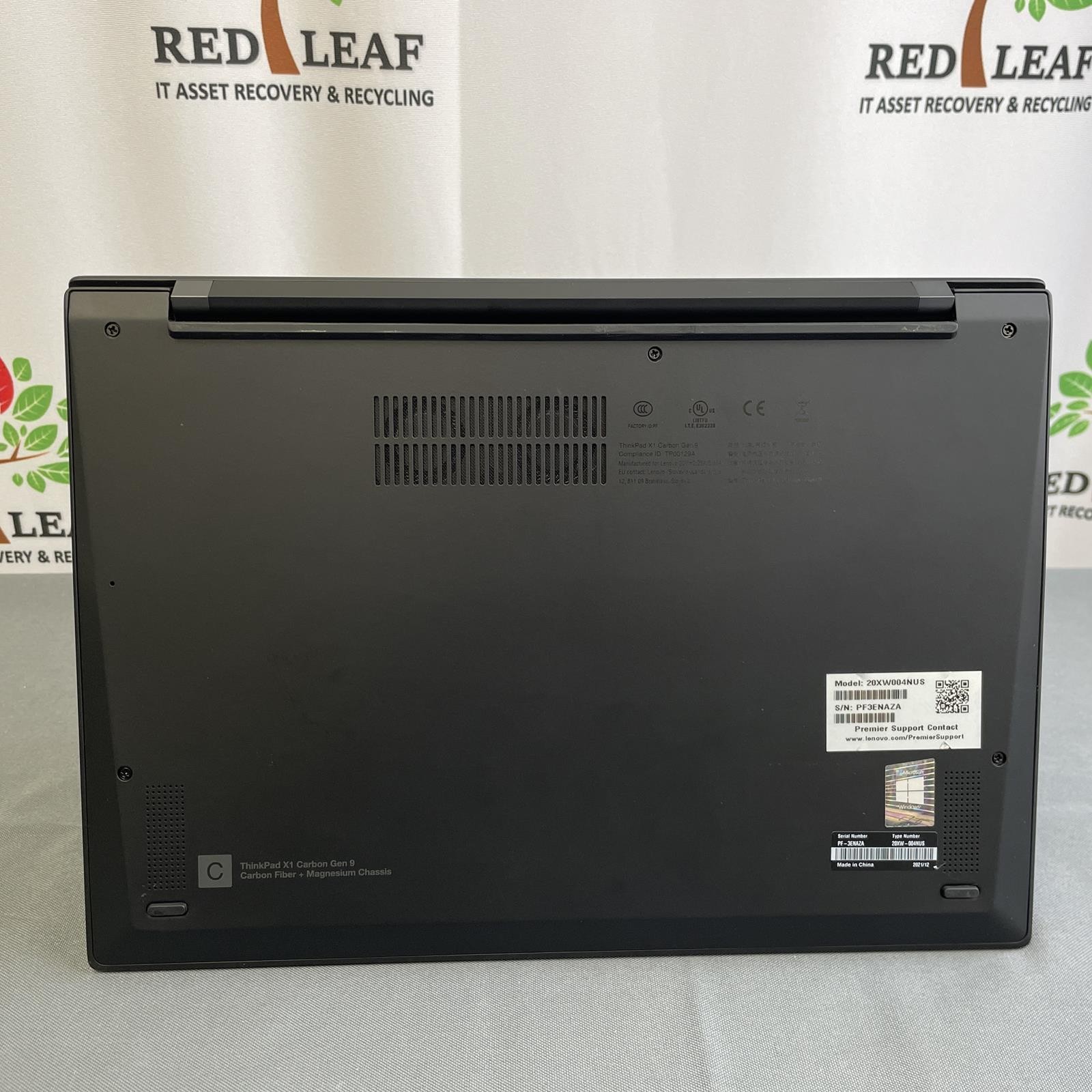 Lenovo ThinkPad X1 Carbon Gen 9, Core i7-1185G7 16GB 512GB NVMe, Windows 11 Pro