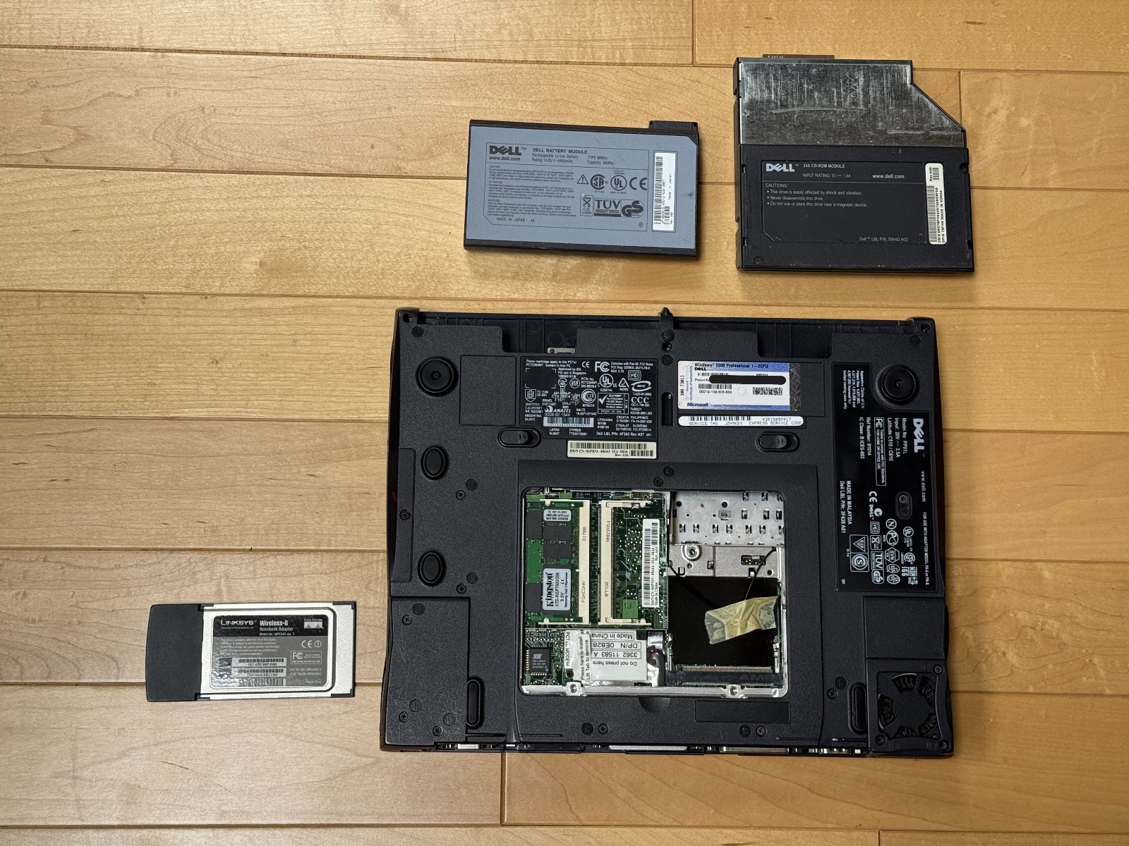Dell Latitude C510/C610, No HDD, Untested w/ Wireless Card; Software Keys (READ)