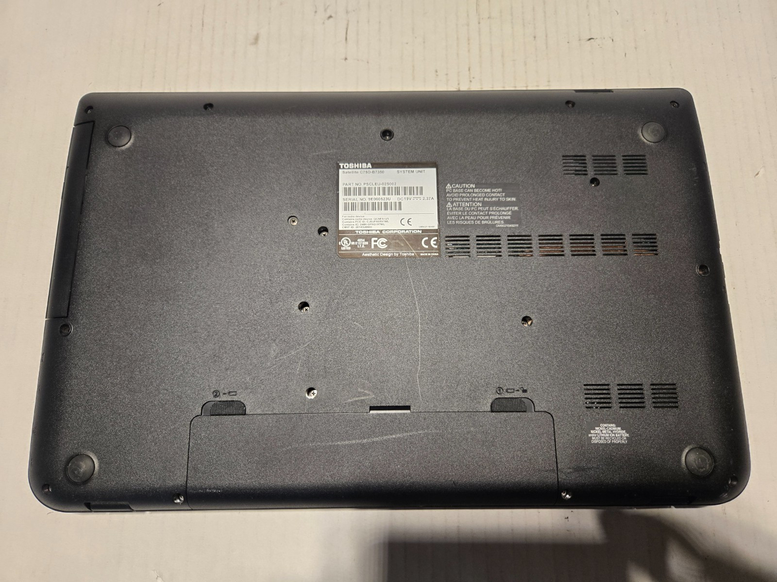 Toshiba Satellite C75D 17.3″ Laptop AMD A4-6210 4GB 500GB Win-10 DVD-RW Web-Cam
