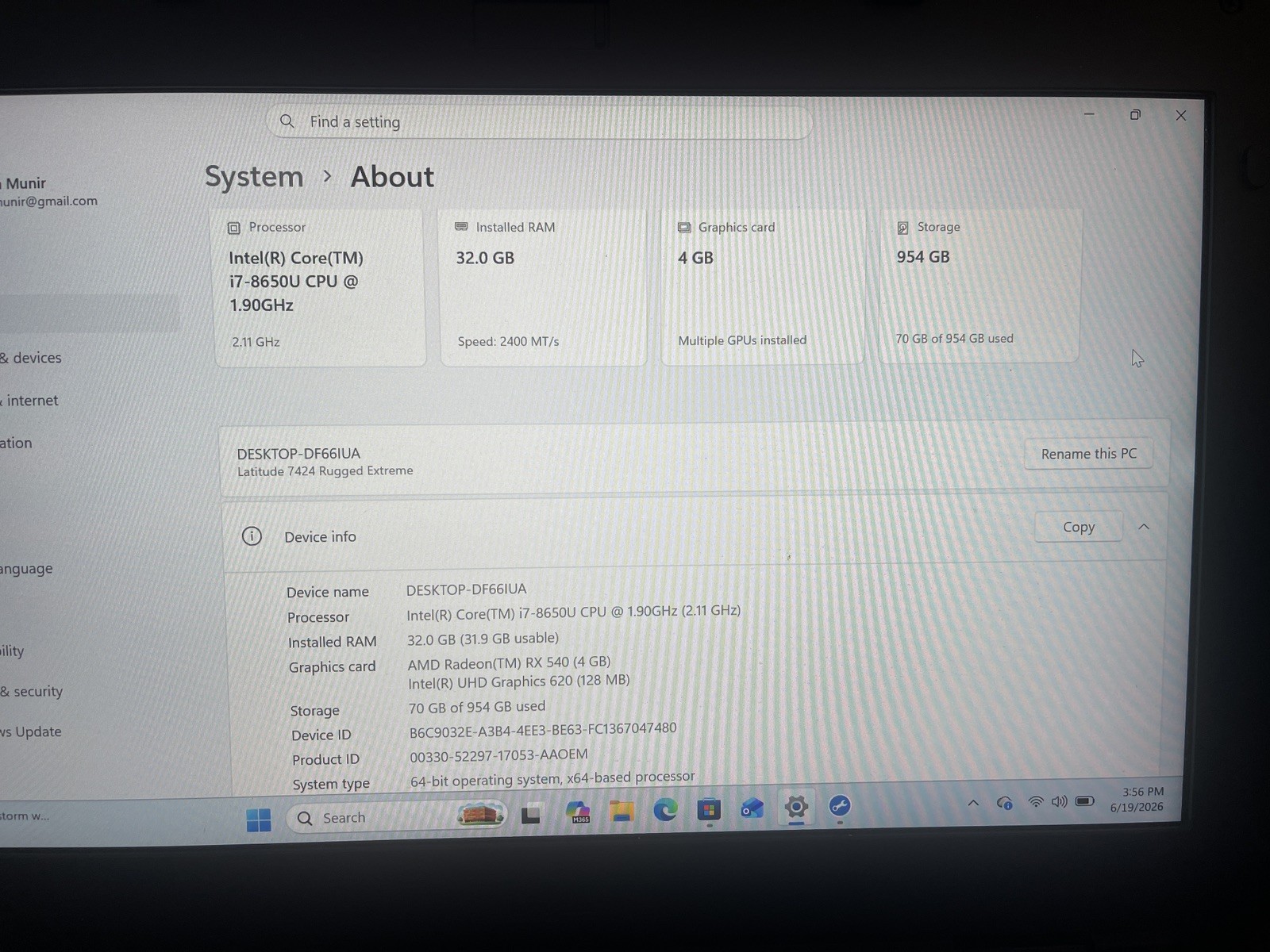 Dell Latitude Rugged Extreme 7424 14″ FHD Touch Laptop Core i7 32GB 1TB