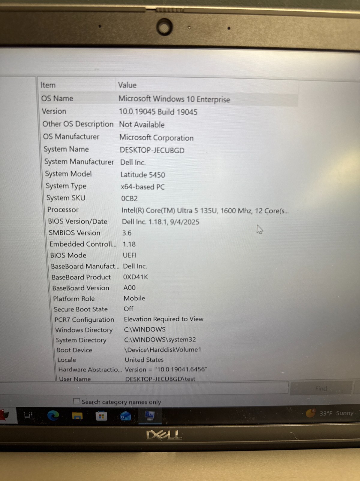 Dell Latitude 5450 14″ Intel Ultra 5 135U 16GB DDR5 256GB SSD