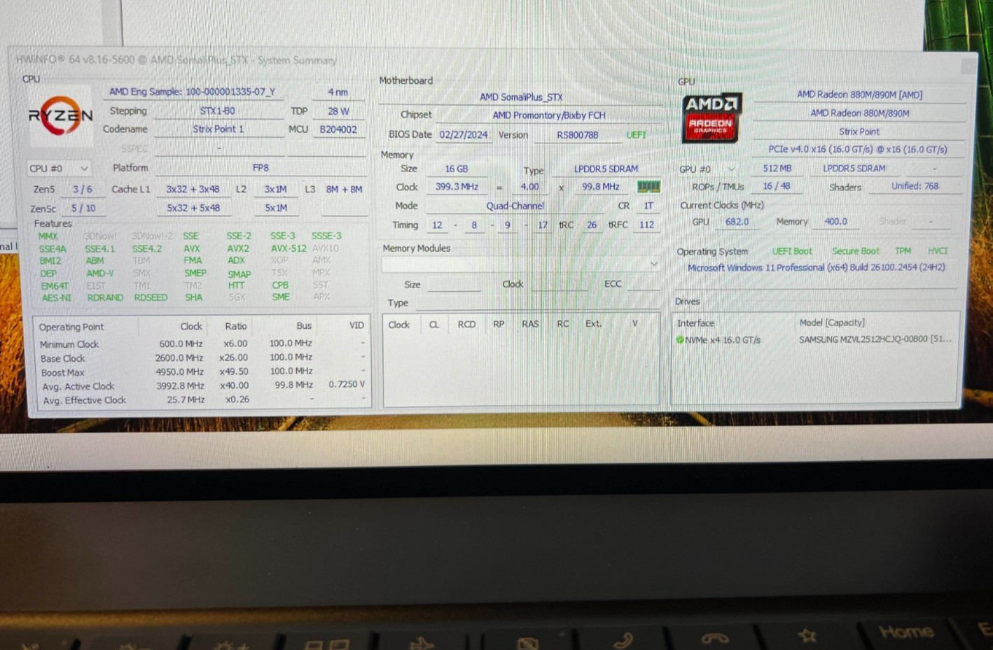 Lenovo ThinkPad Z16 PROTOTYPE “Gen 3” – Strix Point (SomaliPlus_STX) UNRELEASED