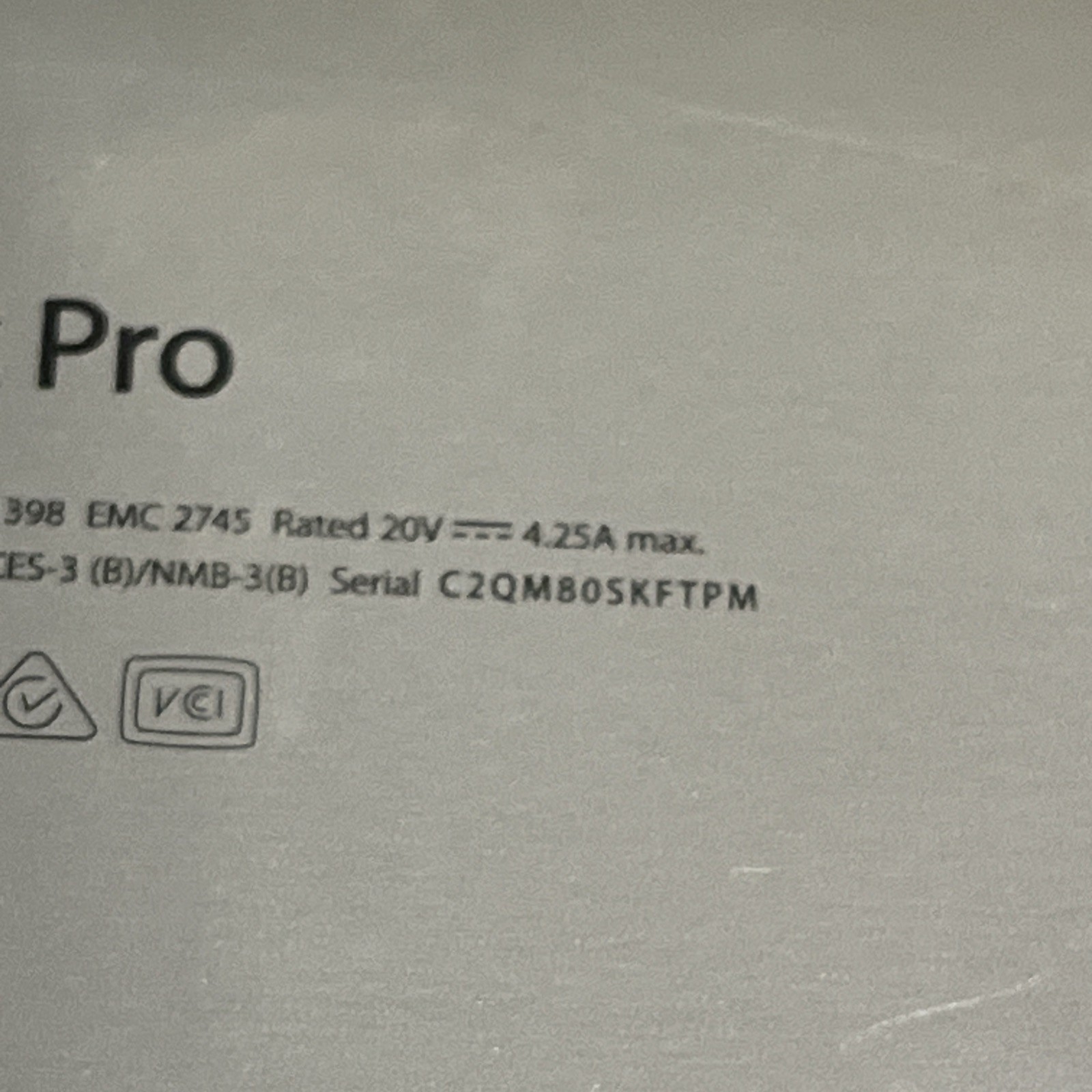 APPLE MACBOOK PRO 15″ LATE 2013 CORE I7-4850HQ 2.3GHZ 16GB RAM NO HD