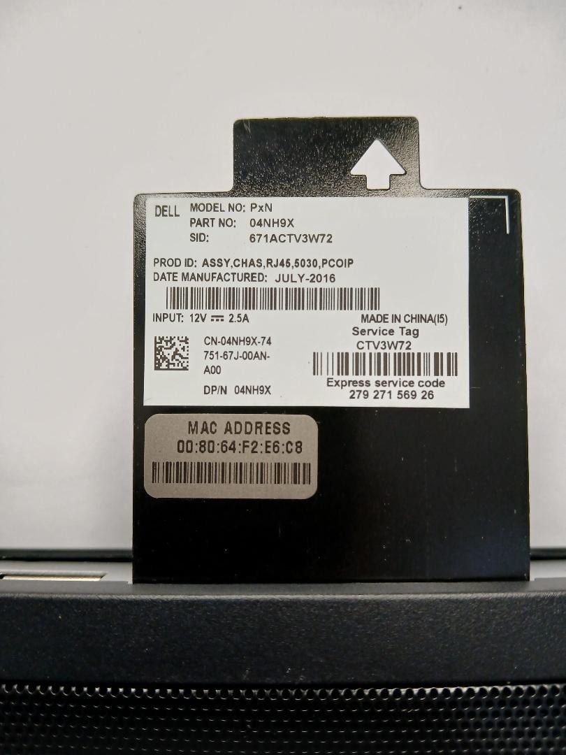 Dell Wyse Thin Client 5030 PCoIP Zero – VMware Horizon – No OS-Remote