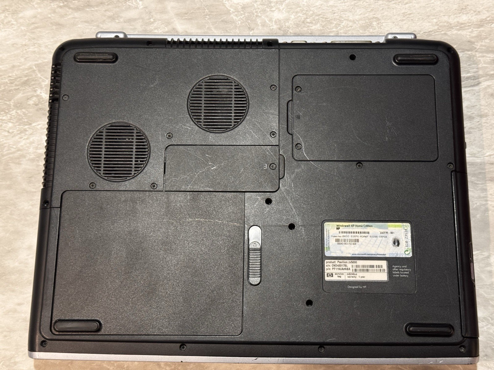 HP Pavilion zv5000 Laptop Pentium 4 3GHz 512mb RAM 60gb HDD Windows XP