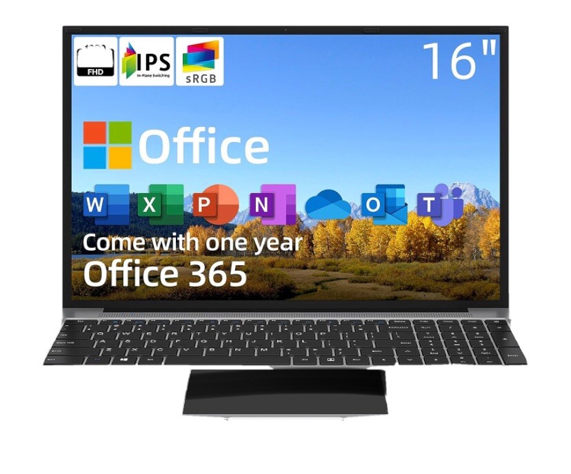 Jumper 16” Laptop Quad-core Intel Celeron 4GB Ram 125 GB Expenidiblw 1 T Ssd