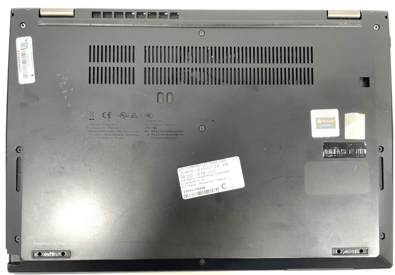 Lenovo ThinkPad L13 Yoga Gen 2 i5-1145G7 2.6GHz 256GB SSD 16GB RAM WIN 11 – Desc