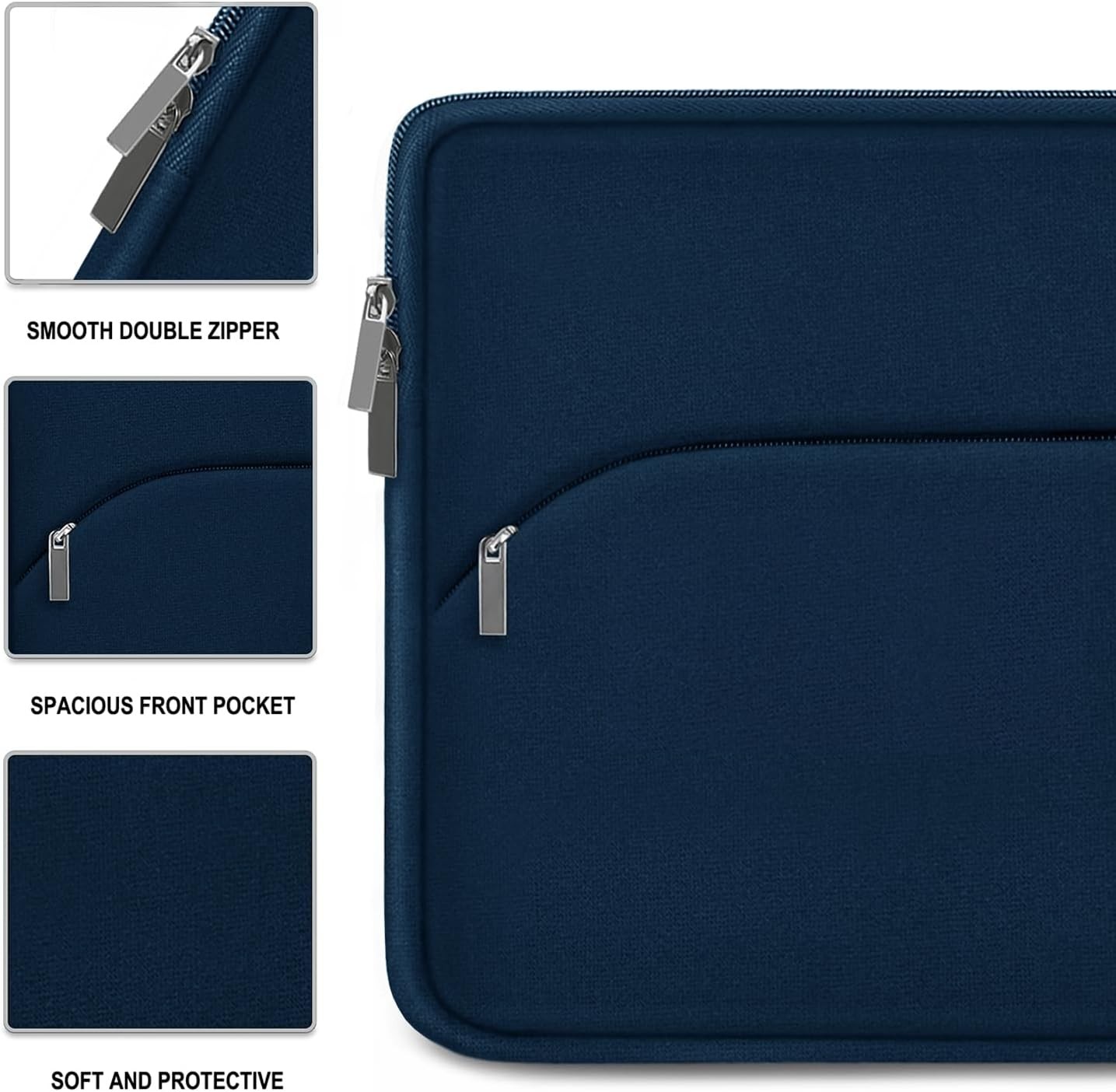 Laptop Sleeve 14 inch, Slim Portable Monitor Protective Cover for MacBook Air/Pr