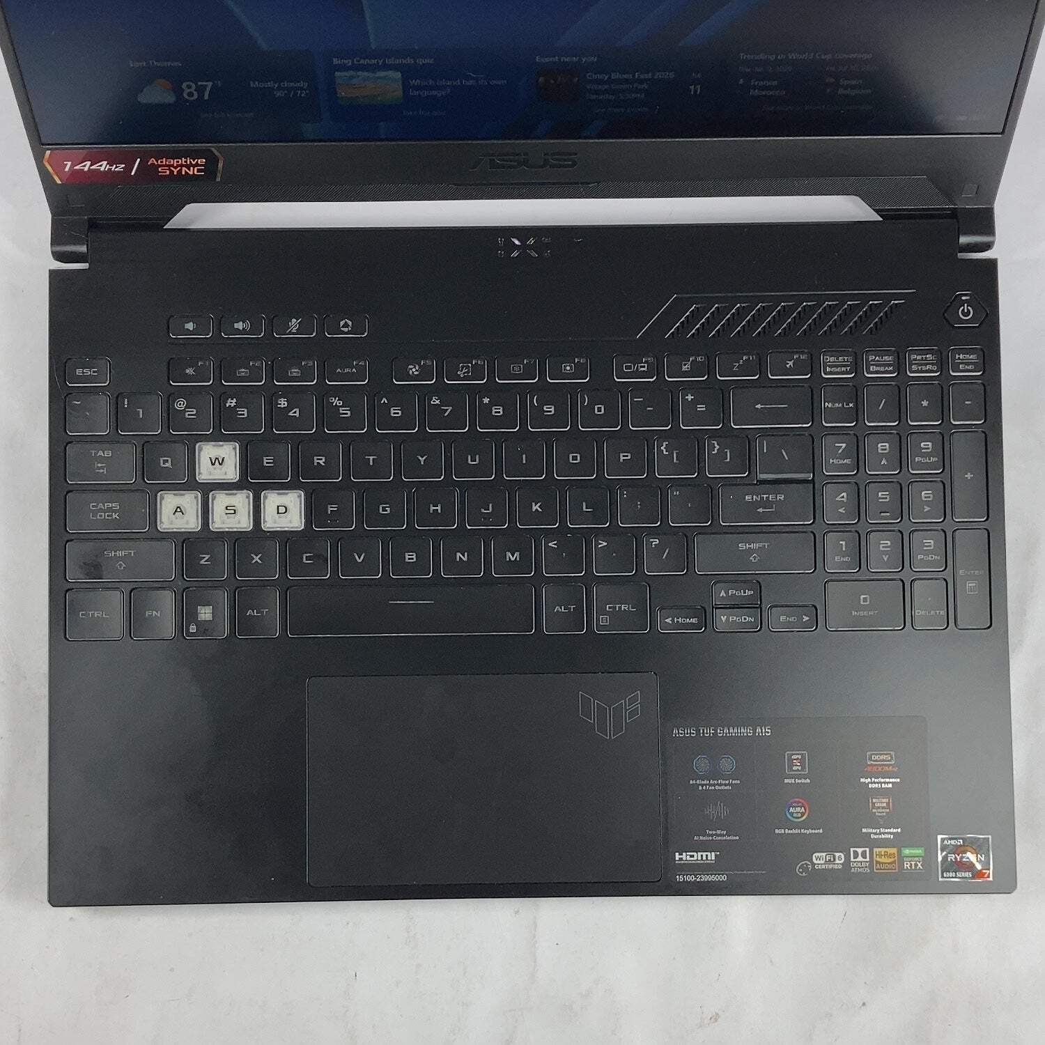 Asus TUF A15 FA507RE Ryzen 7 6800H 16GB RAM 512GB SSD GeForce RTX 3050 Ti