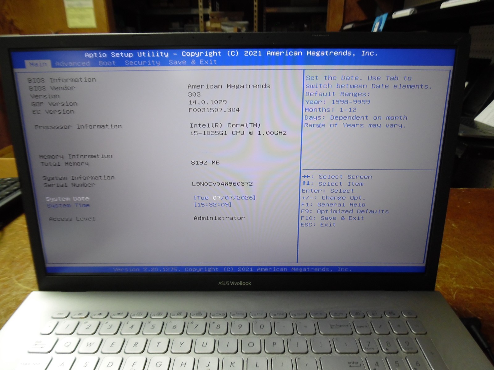ASUS Vivobook 17-S712J Notebook—PARTS ONLY/ FOR REPAIRS