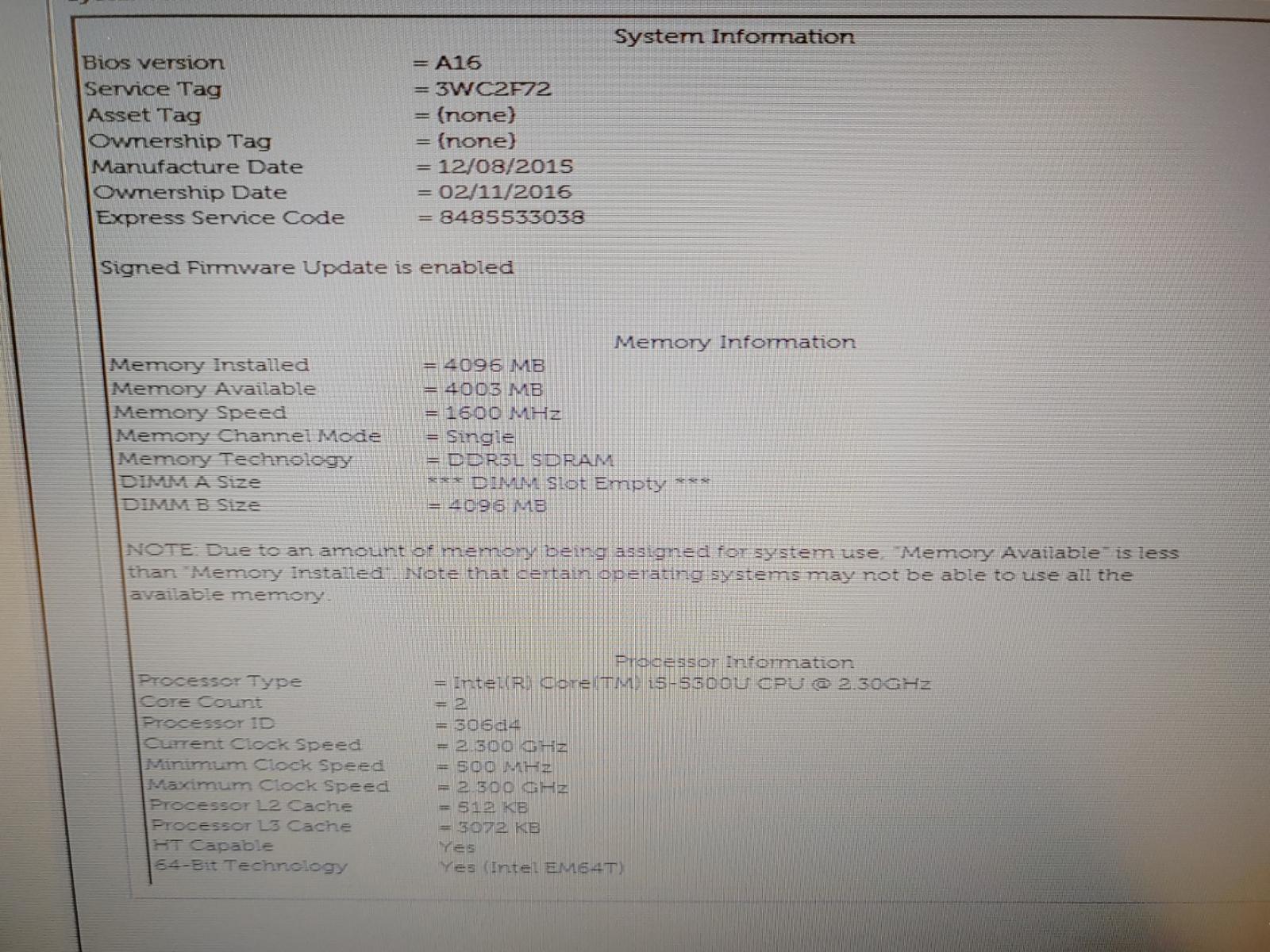 Dell Latitude E7450 14-inch Intel i5-5300U✔4GB✔ *NO SSD/ NO OS/ NO AC* *READ*