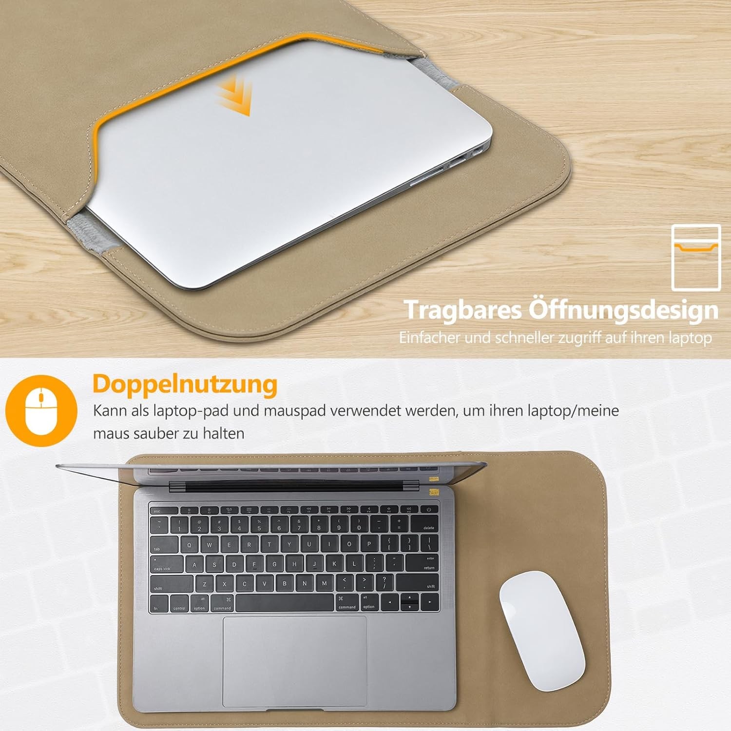 15-16 Inch Laptop Sleeve for MacBook Pro 16 M5/M4/M3/M2/M1 Pro/Max A3428 A3429 A